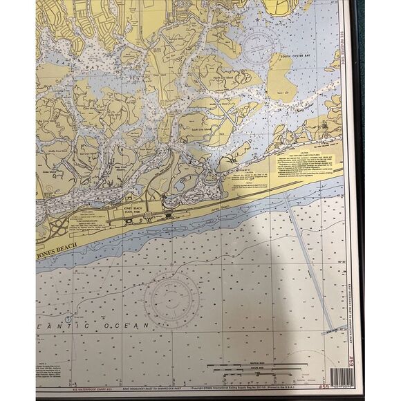 Waterproof Chart # 59-2 Sides-Soundings in Feet/GPS Loran - Picture 10 of 10